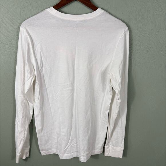 The Nike Tee Small White Lightweight Swoosh Activewear Long Sleeve Unisex Shirt - Picture 2 of 10